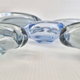 Set of 7 vintage Akva ashtrays by Per Lükten for Holmegaard 1950.