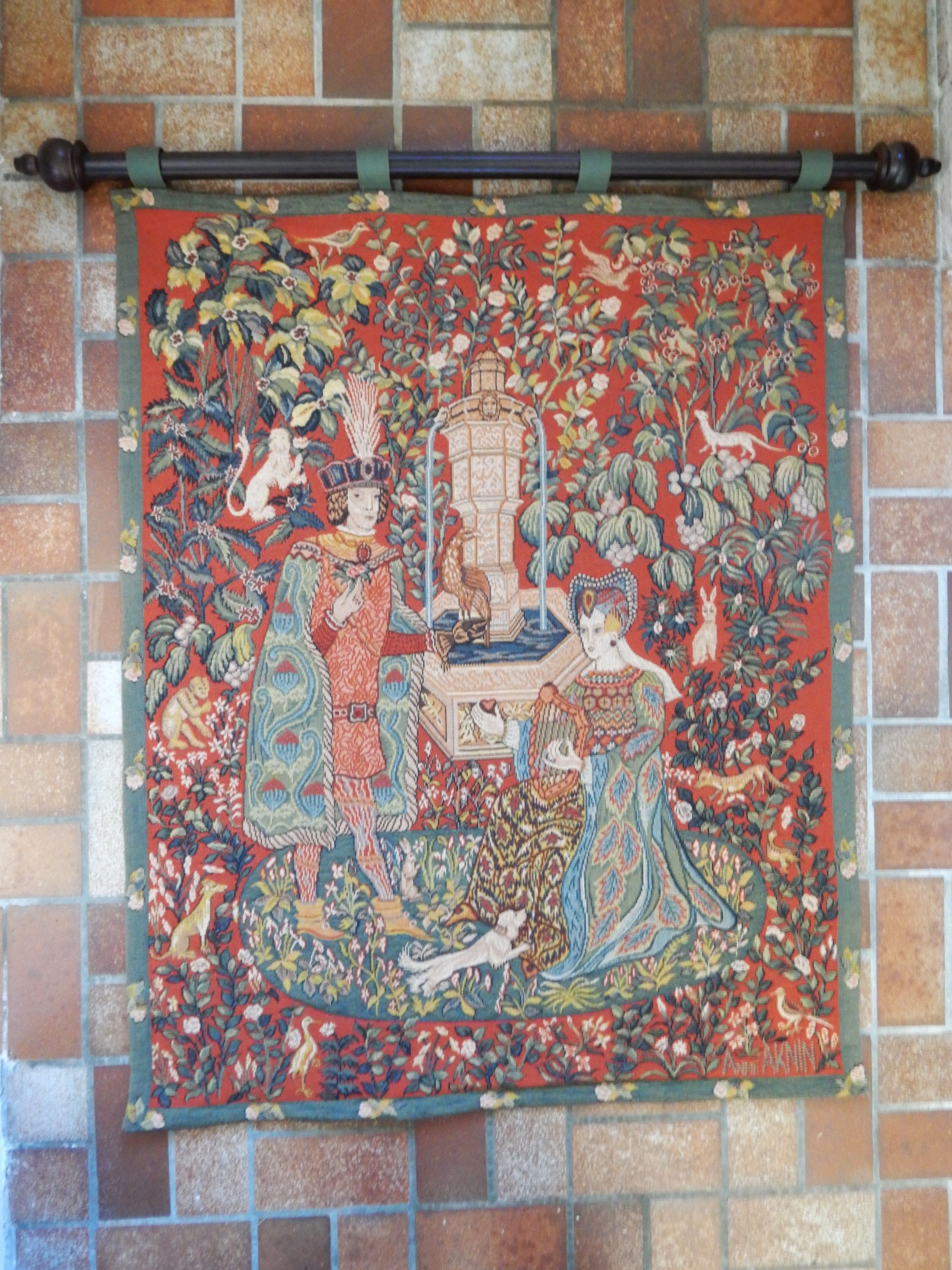 Medieval tapestry "The Novel of the Rose"