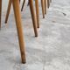 Series of 4 Baumann bistro chairs model Mondor 1950 vintage