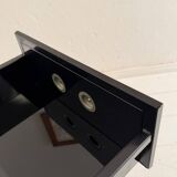 German Bauhaus Writing Desk in Black Lacquered Metal, 1925