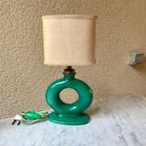 Table lamp in art ceramic Bordeaux