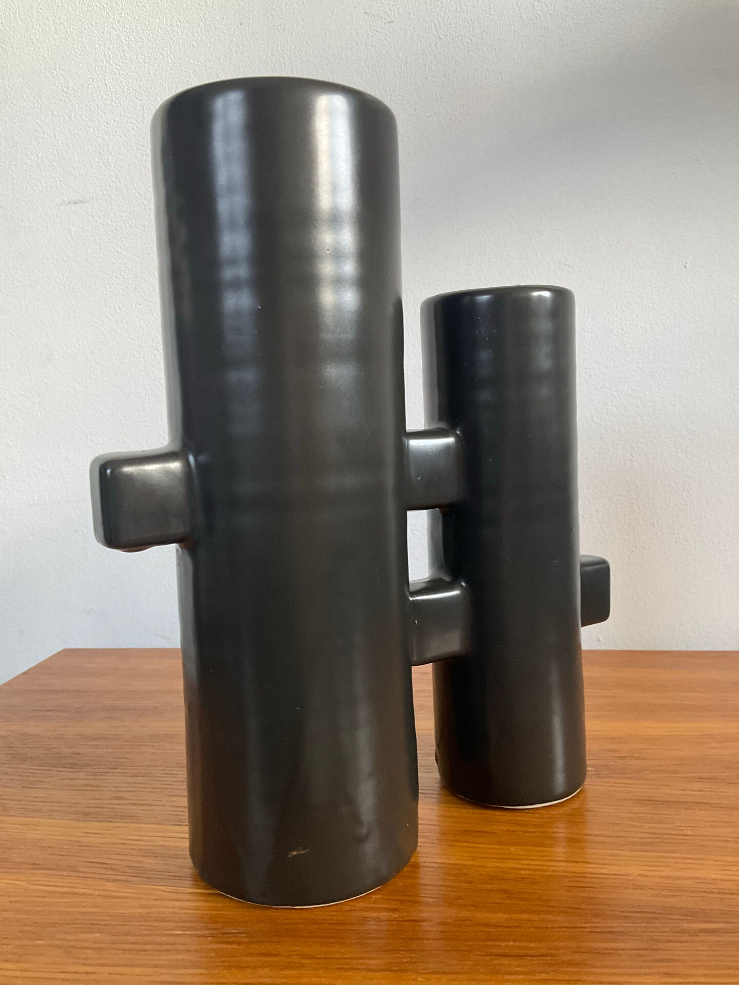 Vintage Modernist style glazed ceramic vase