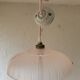 Suspension en verre rose