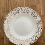 Villeroy and Boch round hollow dish "small golden flowers" 1950s