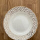 Villeroy and Boch round hollow dish "small golden flowers" 1950s