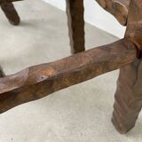 Pair of brutalist high stools