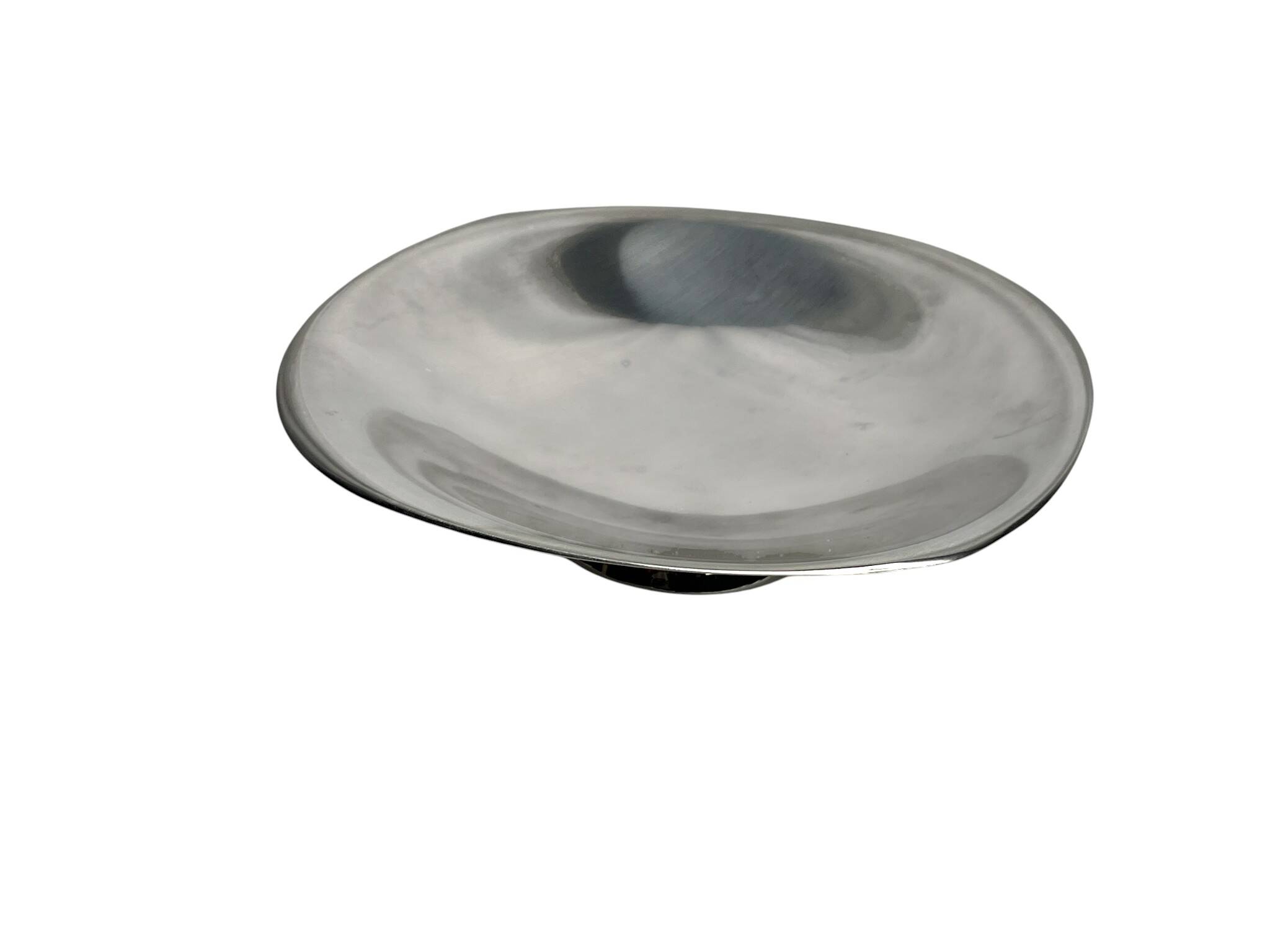 Stainless steel dish by Uginium Bouillet Bourdelle circa 1960