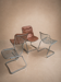 Set of 4 chrome chairs G. Rinaldi