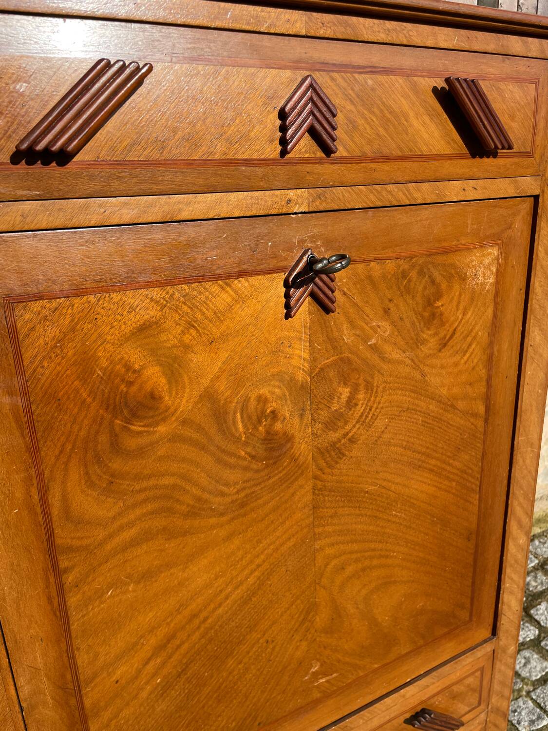 Vintage wooden secretary
