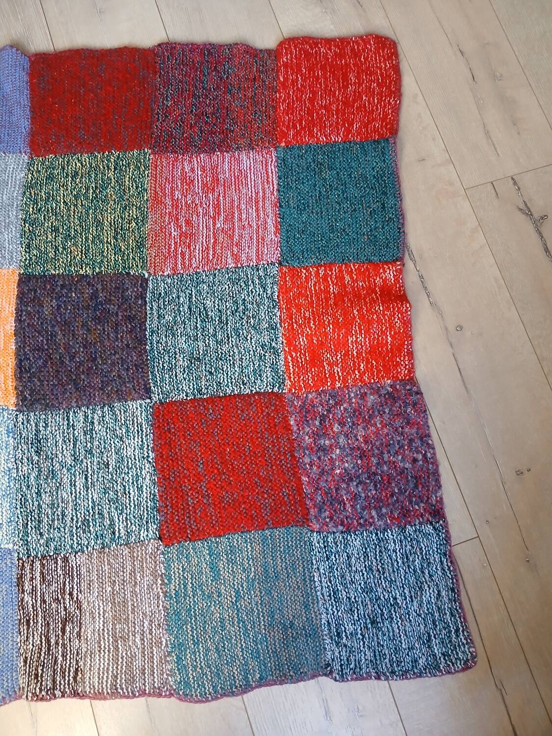 Multicoloured plaid patchwork