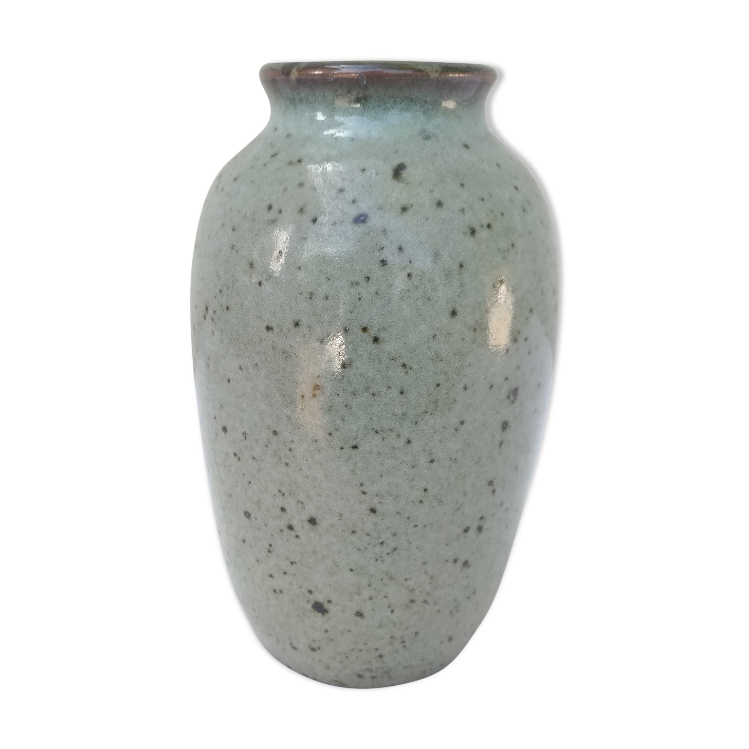 Glazed terracotta vase