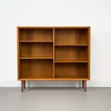 Bibliothèque danoise en teck par HW Klein pour Bramin, années 1960