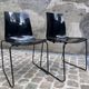 2 polycarbonate chairs 1980