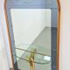 Vintage Floor Mirror with Console Table from Cristal Art, Italy, 1960s