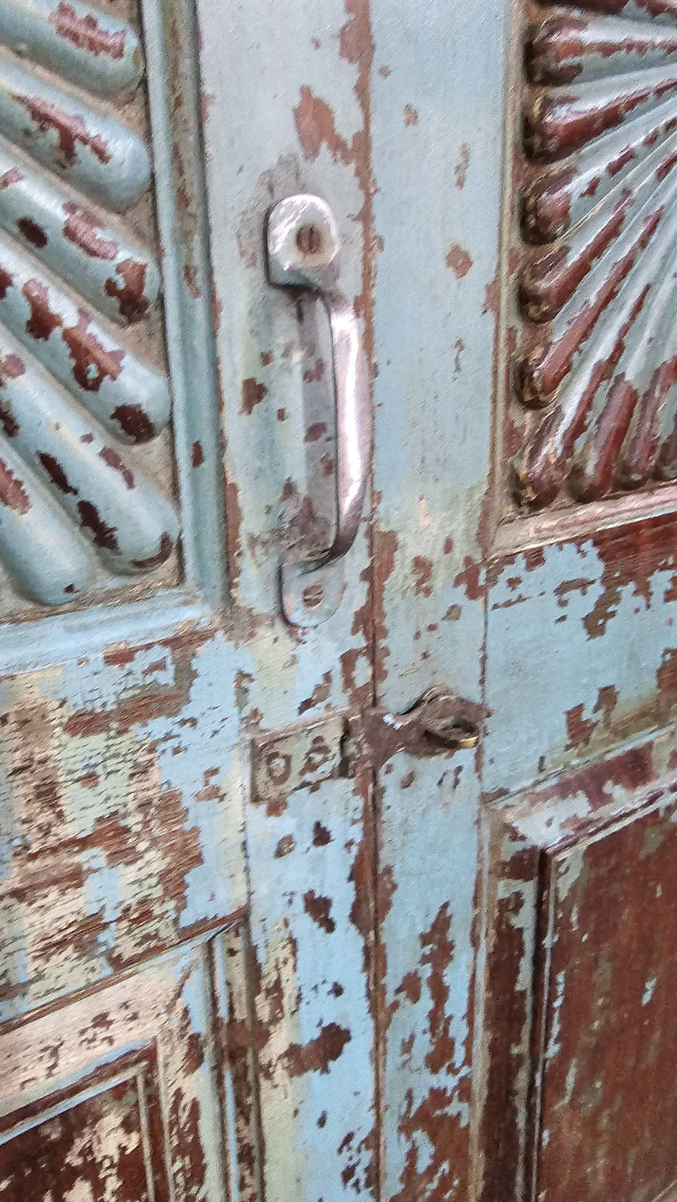 Antique Shekhawati cabinet in Burmese teak