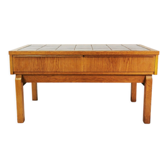 Table d'appoint avec tiroirs, Danemark, années 1960