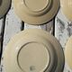 Set of 5 plates and 1 deep dish in Boch earthenware