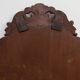Louis XV style scalloped root veneer mirror, France late 19th century