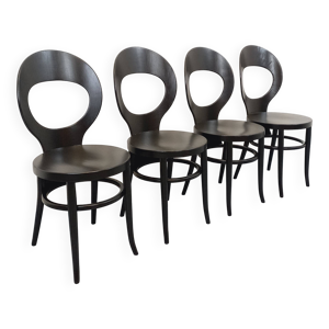 Suite de 4 chaises Mouette - noir