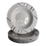 Fine porcelain soup plates