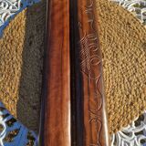 Jeu Awalé africain vintage en bois avec ses 48 graines