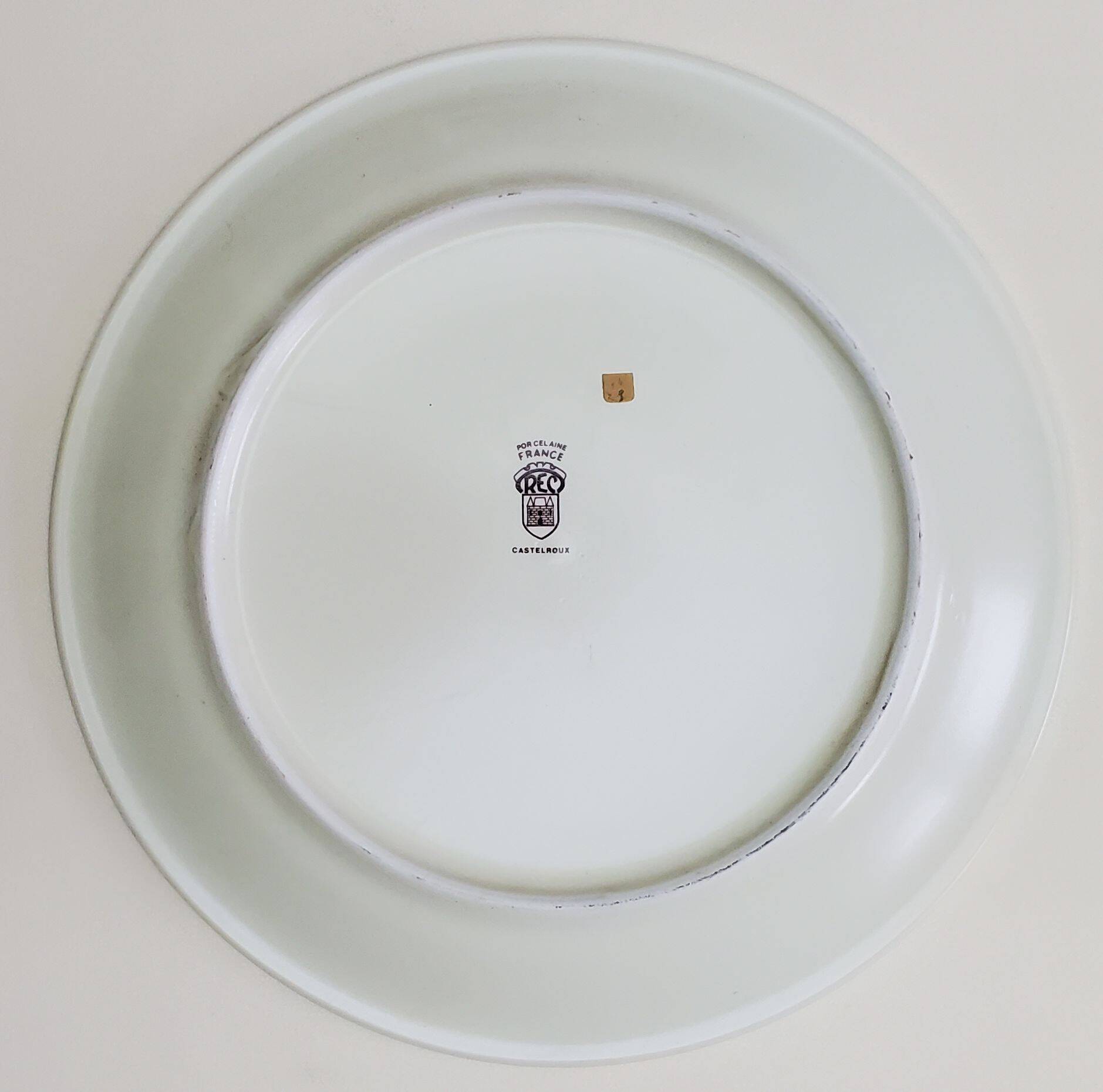 Castelroux porcelain plate (Dance)