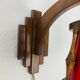 Wall lamp lantern art deco wood