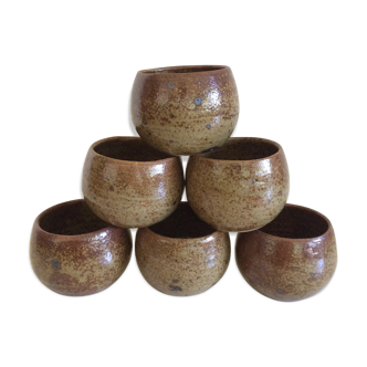 Turned sandstone cups