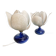 Pair of vintage lamps by Patrick Bossis – Limoges porcelain 1980