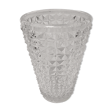 Diamond tip glass vase