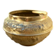 Cache pot en laiton ancien
