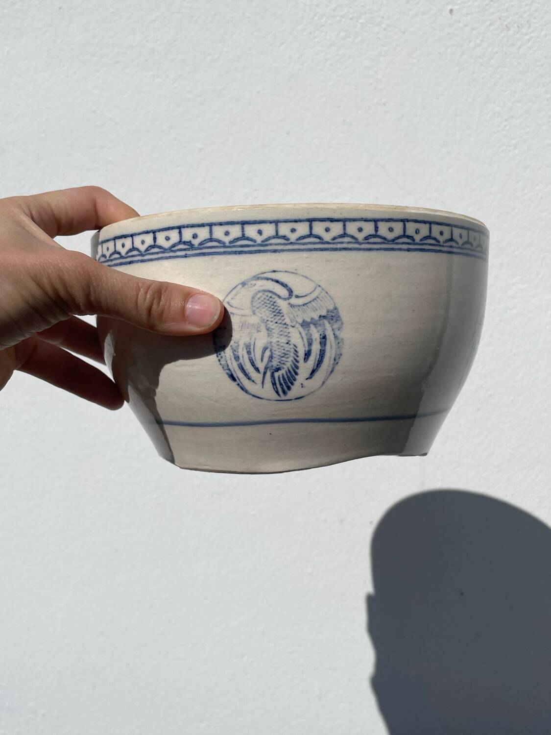 Ceramic salad bowl, Singapore 1970