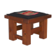 Vintage Modernist Wooden Oak Stool