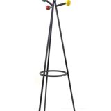 Large free standing colourful fifties coat rack by Roger Feraud