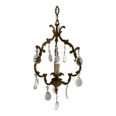 Lustre pampilles  cage 73cm