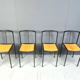 4 chairs by Zeus Noto Maurizio Peregalli Millepunte, 1985