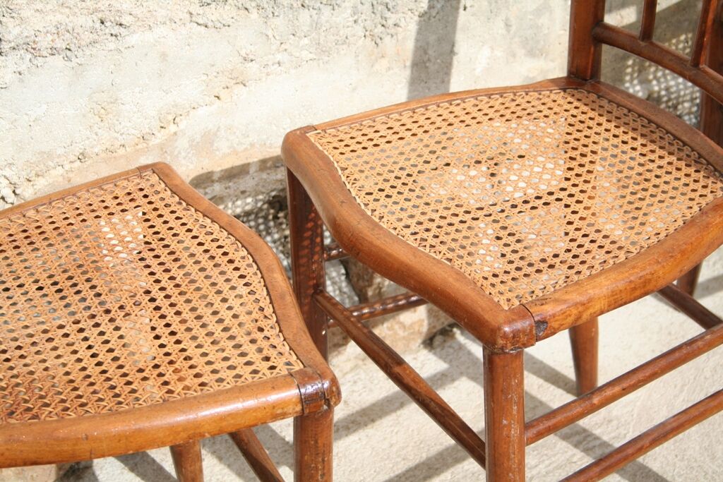 Series of 6 bistro chairs from the 1930