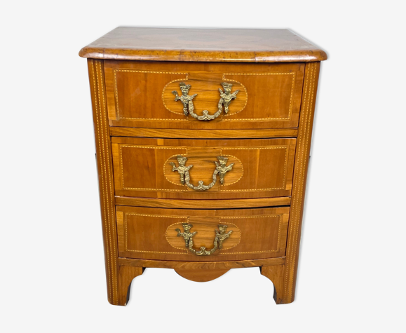 Meuble à tiroir marqueté