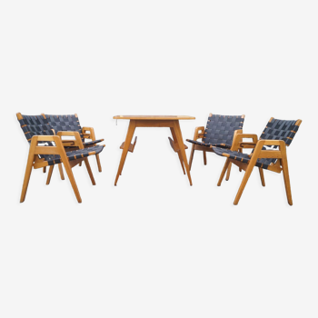 Modular armchair and table set 1949