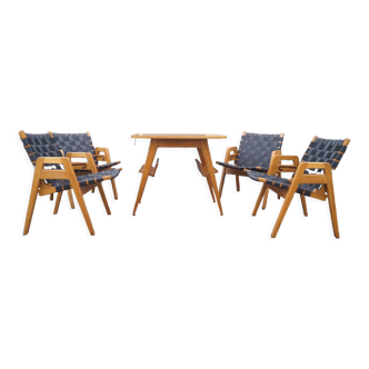 Modular armchair and table set 1949