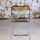 Folding chair in plexiglass and chrome, 1970
