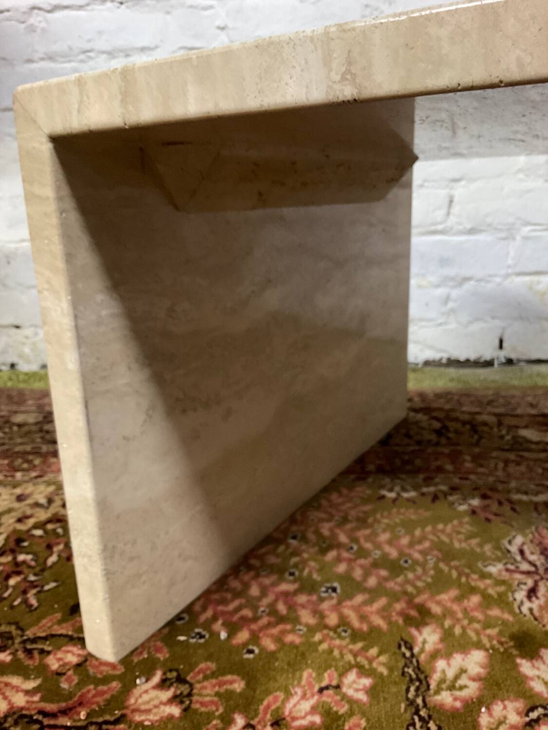 Travertine coffee table from the 70s