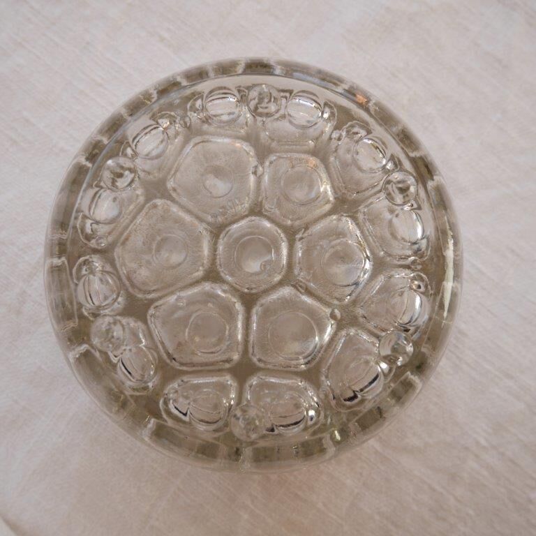Lot de 2 pique-fleurs en verre
