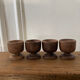 Set of 4 wooden shells