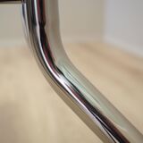 Table ronde en verre, design italien, années 80, production : Calligaris