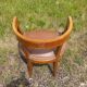 Rosewood and bronze office chair