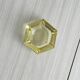 Cendrier cristal jaune