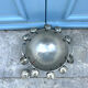 French pewter punch bowl set with 10 cups and ladle – grapevine Etain