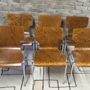 6 vintage Scandinavian chairs from the 1970s.