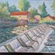 Christian Xapella (1927-2021), painter from Carcassonne - Oil on canvas - Saint Jean Paichère